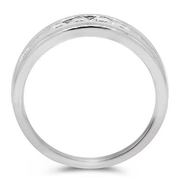 14K White Solid Gold Mens Diamond Wedding Ring Band 1.50 Ctw